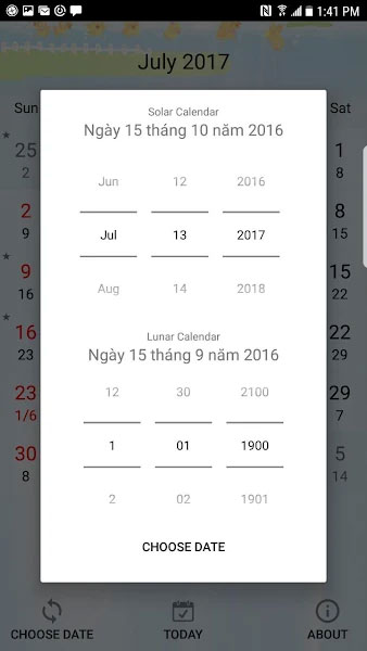 Xem lịch âm dương