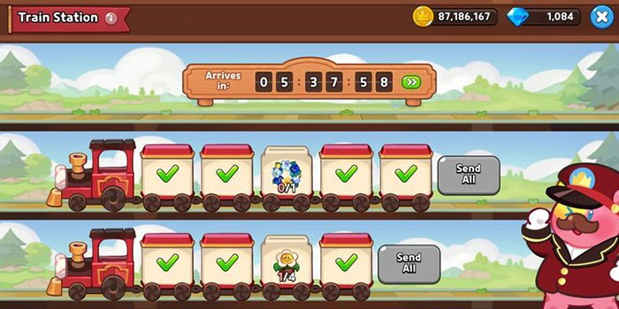 Hoàn thành các chuyến tàu chở hàng hóa để nhận thưởng là các nguyên liệu quý hiếm