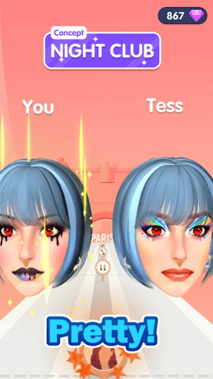 Makeup Battle là game trang điểm thú vị dành cho bạn gái