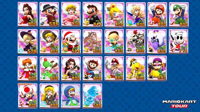Mario Kart Tour có rất nhiều nhân vật dễ thương với kỹ năng khác nhau để người chơi mở khóa