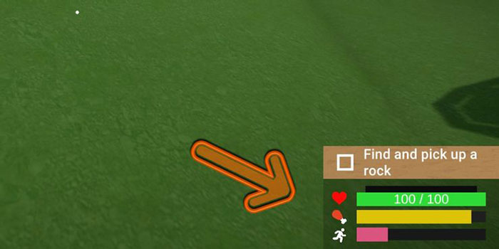 Hãy chú ý tới đồng hồ đo sức bền ở góc màn hình