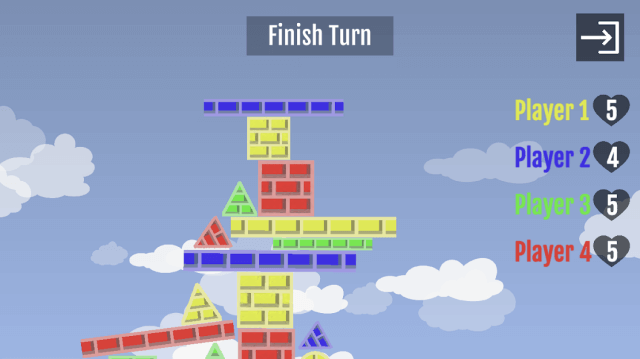 Cố gắng xếp được tòa tháp cao nhất có thể trong game Flumble