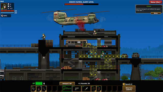 Recon Control là sự pha trộn của chiến thuật theo lượt với hành động platformer 2D