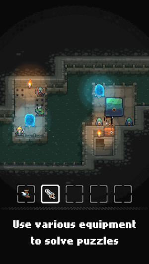 Sử dụng các trang bị khác nhau để giải quyết câu đố