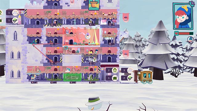 Gameplay chia làm 2 giai đoạn rõ rệt: xây tháp và hành động