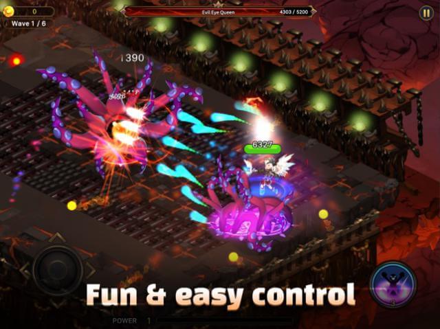 Điều khiển game Angel Saga dễ dàng và vui nhộn