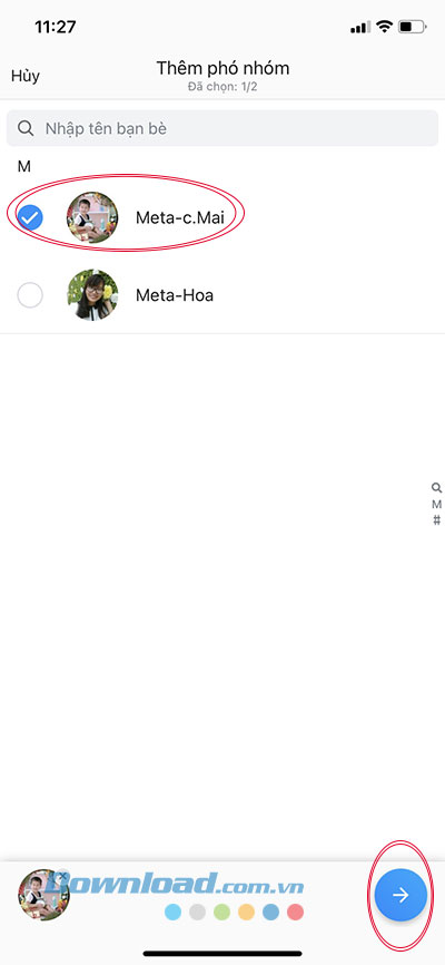 Phó nhóm Zalo