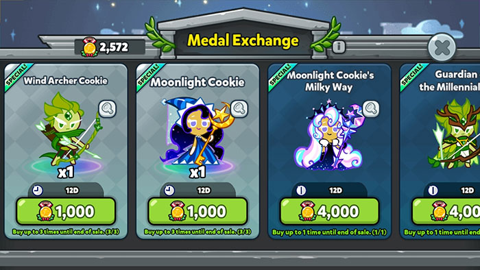 Medal Shop trong Cookie Run: Kingdom