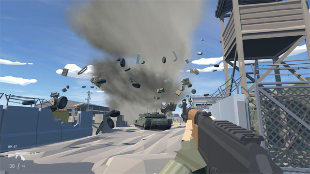 Môi trường chơi game Clownfield 2042 có thể phá hủy với sự góp mặt của yếu tố thời tiết sinh động