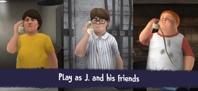 Bạn chơi trong vai J. hoặc bạn bè của cậu ấy trong game Ice Scream Friends