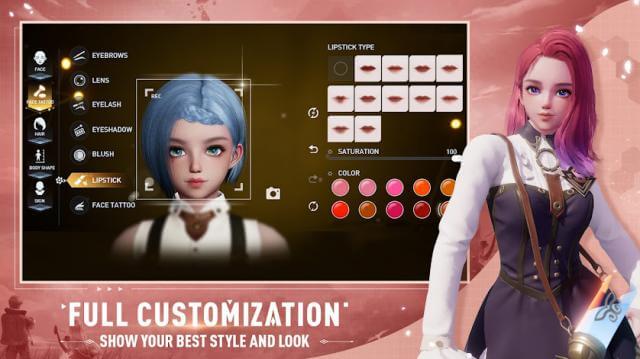 Tùy chỉnh diện mạo nhân vật của bạn trở nên nổi bật