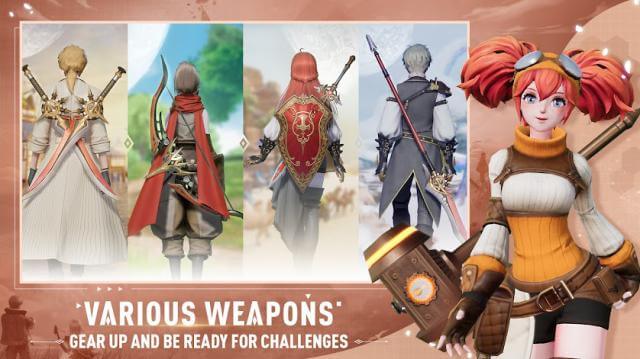 Vô số vũ khí khác nhau cho bạn kết hợp