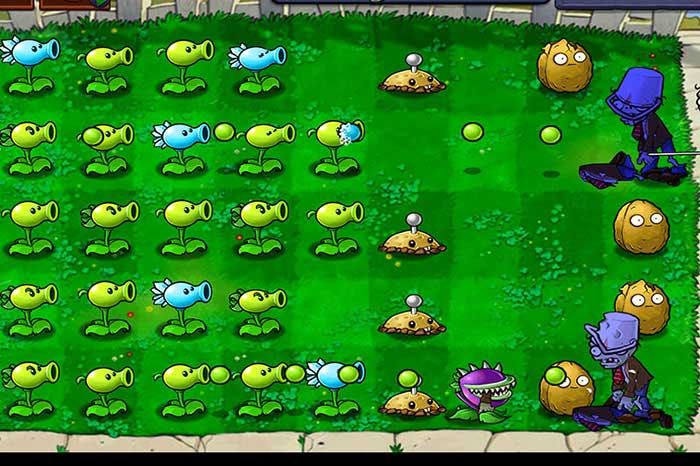 Trồng cây có kế hoạch để chống lại zombie xuất hiện ở bất kỳ hàng nào