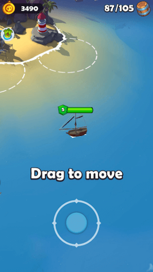 Pirate Raid có cách điều khiển đơn giản