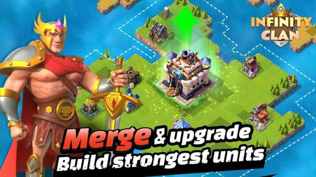 Hợp nhất và nâng cấp, xây dựng clan mạnh nhất của bạn trong game Infinity Clan