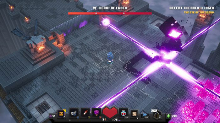 Heart of Ender là boss mạnh mẽ và khó hạ gục nhất trong Minecraft Dungeons