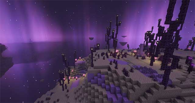 Người chơi có thể thu hoạch edible và bắt đầu xây dựng căn cứ của riêng mình