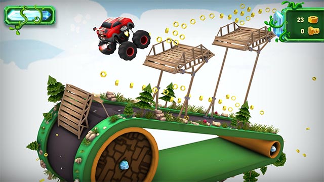 Các bàn chơi trong Rolling Adventure được tạo ngẫu nhiên với đồ họa cực đẹp