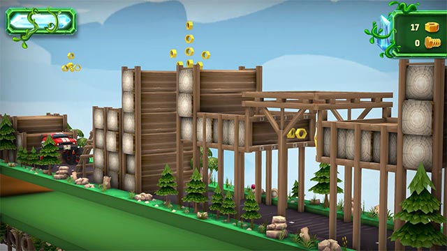 Thu thập vàng và hạt để mở khóa thành tích mới trong Rolling Adventure game