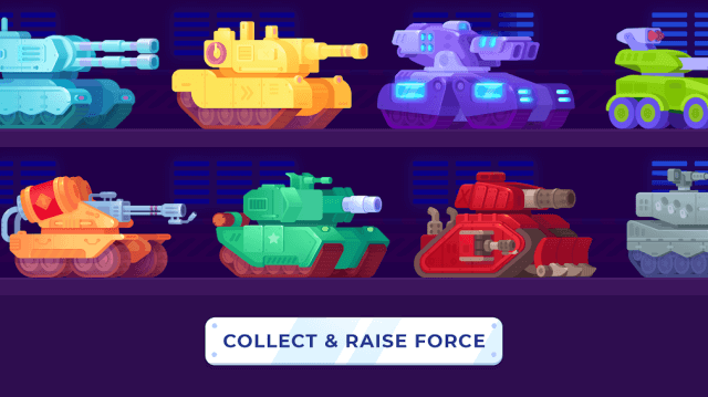 Thu thập hàng chục chiếc xe bọc thép mạnh mẽ trong game Tank Stars 2