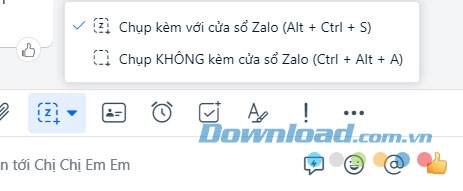 Chọn phương thức chụp màn hình
