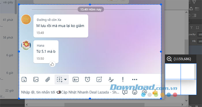 Giao diện chụp màn hình