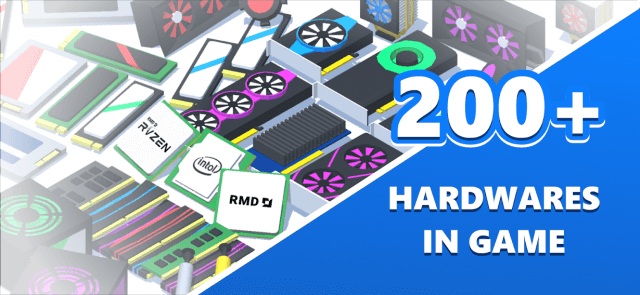 Hơn 200 phần cứng trong game để bạn lắp ráp 