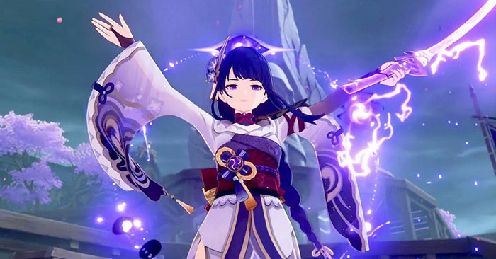 Raiden Shogun là nhân vật Electro vô cùng mạnh mẽ