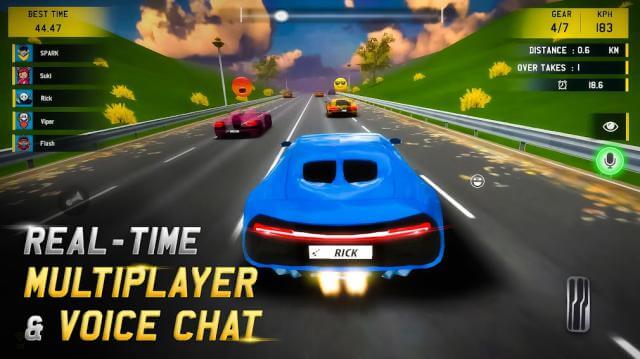 Đua xe nhiều người chơi thời gian thực có tính năng voice chat