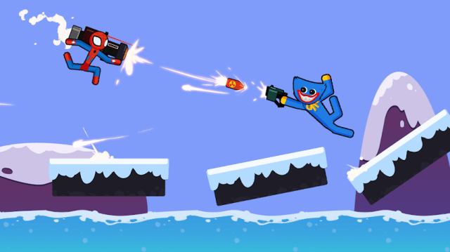 Tham gia trận chiến anh hùng người que vui nhộn trong game Poppy Stickman Fighting