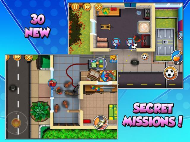 Hơn 30 nhiệm vụ trộm cắp bí mật mới trong game Robbery Bob 2