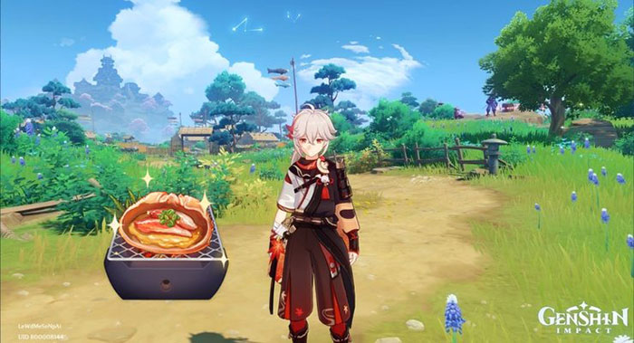 Người chơi cần phải đi câu cua để nấu được món Crab Roe Kourayaki