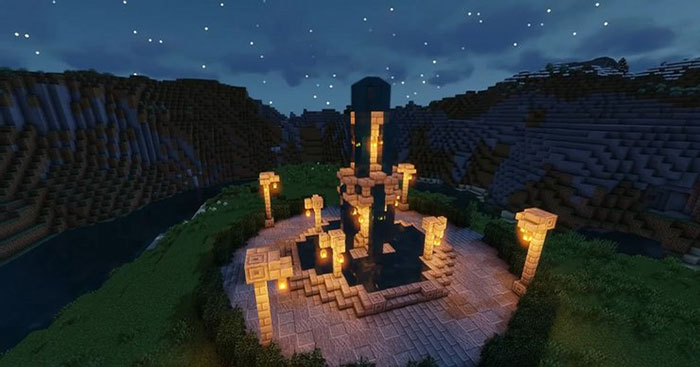 Đài phun nước rất dễ để xây dựng nhưng vẫn trông bắt mắt