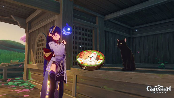 Invigorating Kitty Meal là món ăn được trang trí hình con mèo rất đẹp mắt