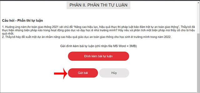 Gửi bài dự thi