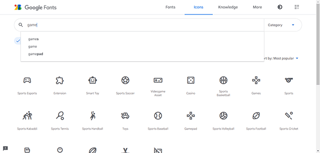 Khám phá thư viện Google Icons với rất nhiều lựa chọn khác nhau