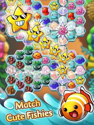 Ghép và kết hợp những con cá dễ thương trong game Ocean Blast 