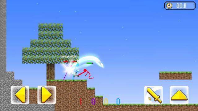 Bước vào các trận chiến người que căng thẳng trong game Stickman Hero Fight Battle War