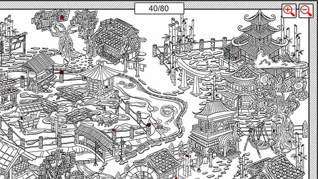 Tìm những miếng Sushi đang bị ẩn trên bức tranh làng quê Nhật Bản