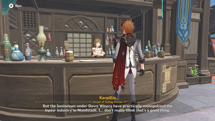 Karpillia có một cửa hàng ở Thị trấn Ritou