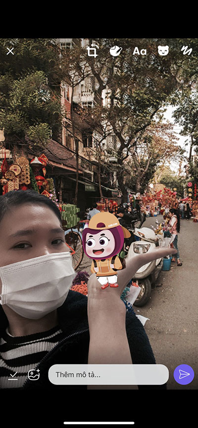 Hiệu ứng chụp ảnh Viber