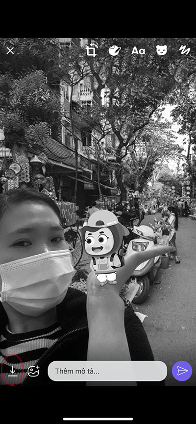 Lưu ảnh về trên Viber