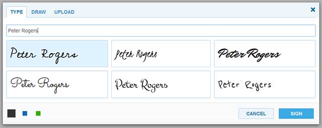 DigiSigner có nhiều kiểu chữ để bạn lựa chọn