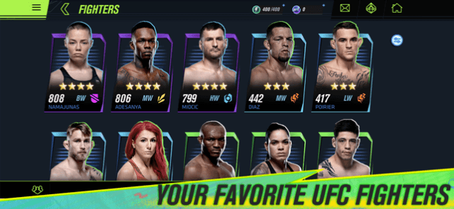 Chọn các võ sĩ bạn yêu thích trong game EA SPORTS UFC 2