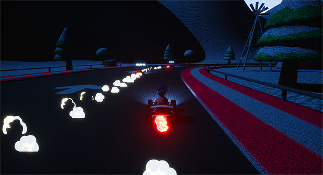 Chinh phục hàng loạt chướng ngại vật trên đường đua của Dummy Kart game