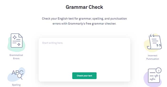 Grammar Check là trình kiểm tra chính tả và ngữ pháp miễn phí của Grammarly