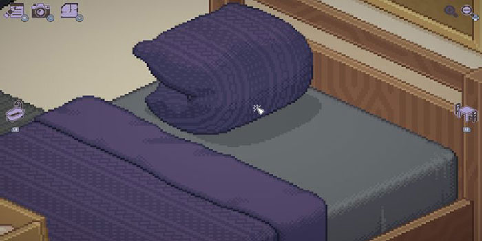 Tận dụng không gian dưới gối, trong cốc để đặt thêm đồ dùng