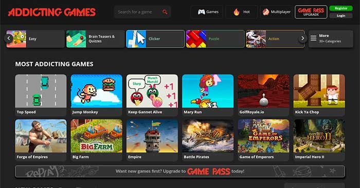 Addiction Games là một trong những web game trực tuyến lớn