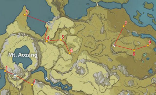 Thu thập Cor Lapis ở núi Aozang