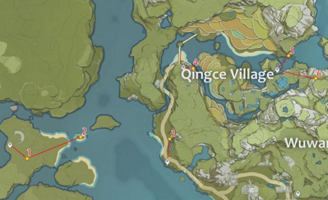 Thu thập Cor Lapis ở làng Qingce